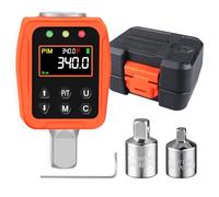 ATsafepro Adattatore Chiave Dinamometrica Digitale 1/2", 17-340 Nm Chiave Dinamometrica ±1% di Precisione con Schermo LCD a Colori e Buzzer, Adattatori 1/4" e 3/8" per Automobile, Motocicletta, Bicicl