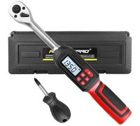 ATsafepro Chiave Dinamometrica Digitale 3/8", Chiave Dinamometrica Moto 6.8-135 Nm, Precisione ±2%, Display a 4 Unità, LCD Con Avvisi Acustici e LED Per Manutenzione di Biciclette, Motocicli e Automob