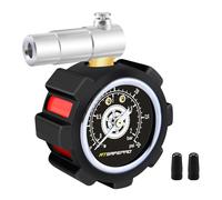 ATsafepro Presta Valve - Manometro per mountain bike, 0-30 PSI e 0-2 bar, doppia scala, scarico della pressione dell'aria, perfetto per accessori per mountain bike