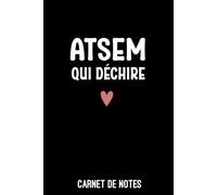ATSEM qui déchire femme cœur: Carnet de notes ATSEM | Bloc notes A5 (6x9 pouces - 15,24 x 22,86 cm) | 100 pages lignées à remplir