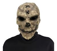 Atsmoce Maschera con Teschio di Halloween, Maschera con Teschio per Tutta la Testa, Horror Maschera in Lattice da Demone, accessorio spaventoso per Halloween, Carnevale