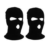 ATSNOSH 2 Pezzi Passamontagna a 3 Fori, Pasamontañas Sci per Uomo/Donna, Balaclava in Maglia, Invernale Caldo Máscara de Esquí, Ski Mask, Copertura di Viso Integrale Termica, Antivento