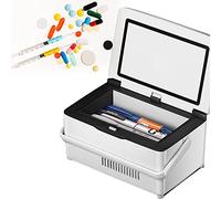 ATSUKO Diabete Mini Frigo, Portatile Refrigeratore per Medicina con LCD Display USB Ricaricabile, Frigo Mini Frigo per Medicinali, Insulina Refrigerata Scatola,2Battery