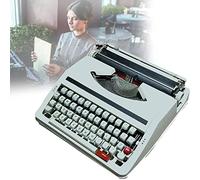 ATSUKO Macchina da Scrivere Manuale retrò, Macchina da Scrivere Meccanica Macchina da Scrivere Manuale Vecchio Stile, per Prendere Appunti, Lettere, Memorie (Custodia Inclusa),White