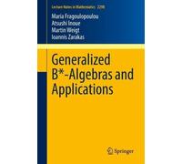 Atsushi Inoue Martin Weigt Ioannis Zarakas Ma Generalized B-Algebra (Tascabile)