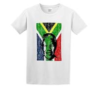 Att97Nelson Mandela Logo Casual Round Neck T Shirt White L