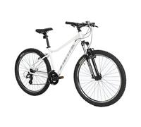 ATTABO Bicicletta da Donna ALPE 1.0 Mountain Bike con Telaio in Alluminio Manubrio ergonomico da 15" Freni V-Brake Bici Donna con Ruote da 27,5" Sedile Regolabile 21 marce Colore Bianco