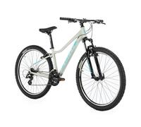 ATTABO Bicicletta da Donna ALPE 1.0 Mountain Bike con Telaio in Alluminio Manubrio ergonomico da 17" Freni V-Brake Bici Donna con Ruote da 27,5" Sedile Regolabile 21 marce Colore Grigio