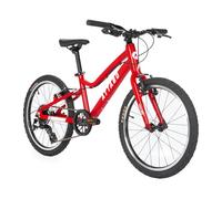 ATTABO Bicicletta per Bambini EASE 20" Bici per Bambini Leggera e Resistente con Gradino Basso Manubrio BMX Ergonomico Deragliatore e Attraenti Accessori di Sicurezza Colore Rosso