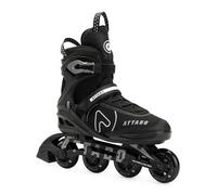 ATTABO Bricker Fitness - Pattini a rotelle da uomo, comodi e stabili per il tempo libero e l'allenamento con guida in alluminio, ruote in poliuretano da 80 mm, cuscinetti ABEC-7, freno in TPR, fino a