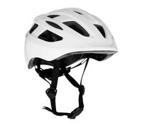 ATTABO Casco da Bicicletta Taglia M Casco da Bici Donna e Uomo con tecnologia In-Mold con luce LED Regolazione del Casco Biciletta con Manopola Materiale PC Protezione termica Bianco