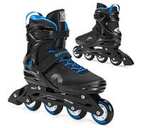 ATTABO Cyclone Fitness Pattini in Linea da Uomo Taglia 42 EU ABEC-7 Ruote in PU 82A Calotta semirigida TPR Freno Comfort Stabilità Vestibilità in tre Fasi Materiali Durevoli Colore Nero-Blu
