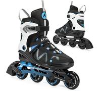 ATTABO Pattini in linea da Uomo Bliss 41 EU Comfort e sicurezza Guscio semirigido in alluminio Skid Ruote in PU da 80 mm Cuscinetti ABEC-7 Regolabili per una migliore vestibilità Colore Blu