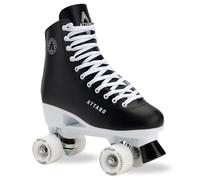 ATTABO Serena, pattini a rotelle da donna in pelle ecologica, cuscinetti ABEC-3, telaio in PP e pattina in alluminio, 54 × 32 mm, ruote PU 82A, freno in TPU, allacciatura classica, sicuri ed eleganti