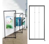 Attaccaglie Per Quadri Espositore Per Esposizione Di Opere Di Pittura, Cavalletto Pittura, Pannello Espositivo Mobile Per Fiere Commerciali, Cartellone Pubbli(8pcs,100x250cm/39.4x98.4in)