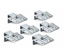 Attaccaglie Regolabili per Barre 267 - Supporto Pensile Regolabile per Staffa - Set da 5 Pezzi - Fissaggio per Serramenti e Infissi - LEMAG SRL