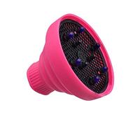Attaccamento diffusore per asciugacapelli cheotime, anche la distribuzione del calore riduce l'essiccazione rapi dell'ugello SI 3,5-5 cm portatile per il salone di viaggio rosa