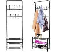 Attaccapanni Appendiabiti Panca Scarpiera Metallo Ingresso Design Moderno