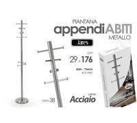 Attaccapanni Appendiabiti Piantana PORTA ABITI ACCIAIO Metallo MODERNO 17629