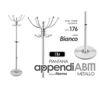 APPENDI ABITI APPENDIABITI PIANTANA ALTA CM. 176 COLORE BIANCO O NERO ASSORTITO