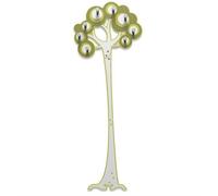 Attaccapanni da parete moderno design albero legno verde oliva