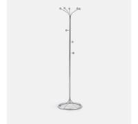 Attaccapanni design cromato, Giorgio Grigio TU