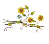 Attaccapanni porta abiti girasoli in ferro battuto 3p MADE ITALY
