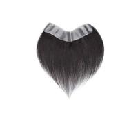 Attaccatura dei capelli frontale a forma di V for capelli umani, toppa for capelli naturali con base in pelle sottile, attaccatura dei capelli frontale maschile Toupee for Men(Natural Color,2x16cm)