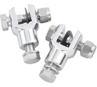 Attacchi a snodo cromati di ricambio per poggiapiedi Ds253492 Drag Specialties 1