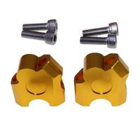 Attacchi Manubrio Moto Morsetto Di Estensione Riser Manubrio Motore Per Aumentare L'altezza Parti Di Riparazione Leggere Manubrio Moto Riser Morsetto Supporto(Oro)