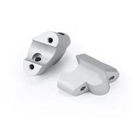 Attacchi Manubrio Moto Per Multistrada Per V4 S Per V4S Per Per Pikes Per Peak Per Rally Morsetto Riser Manubrio Accessori Moto(Silver)