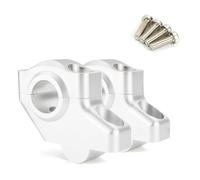 Attacchi Manubrio Per Moto Estensione Rialzata Del Riser Manubrio Con Offset 22 Mm 7/8"(Matte Silver)