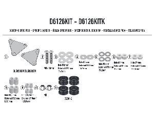 Attacchi parabrezza paravento KYMCO Downtown 350 GT 2024 GIVI D6126KIT