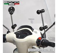 KIT ATTACCHI PARABREZZA SCOOTER PER PIAGGIO SPRINT PRIMAVERA 14> BIONDI 8500971