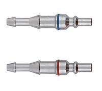 Attacchi Rapidi Maschi per Tubo O/A + 2 Morsetti - Accessori Professionali per Torcia Saldatrice, per Cannello a Gas di Saldatura e per Fiamma Ossidrica - EXPRESS