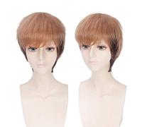Attacco a Titan Jean Kirstein Parrucche Cosplay diritte corte da 30 cm per uomo Ragazzi Parrucca sintetica resistente al calore Anime Universale