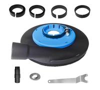 Attacco Aspirapolvere per Smerigliatrice, Robusta e Facile da Usare, Cuffia Aspirazione Smerigliatrice, Ampio Campo di Applicazione, Set Cappa Aspirante, per Smerigliatrici Angolari (blu)