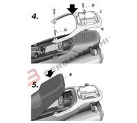 SHAD TOP MASTER SUZUKI V STROM DL 650 Raccordo del bauletto, taglia 25 cm