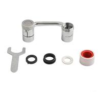 Attacco beccuccio con rotazione di 1080 gradi e due modalità di acqua per rubinetti lavello in cucina o bagno con robusta struttura in metallo per le funzioni quotidiane (1)