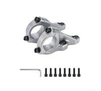 Attacco Bicicletta Downhill 31.8mm Attacco Bicicletta Downhill | Lega alluminio forgiata, resistenza impatti, , non fragile, ideale sentieri tecnici(Gray 28.6*31.8mm)