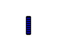 Attacco cavo ProGuard - anteriore - adesivo - mini - blu
