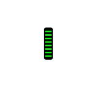 Attacco cavo ProGuard - anteriore - adesivo - standard - verde fluo