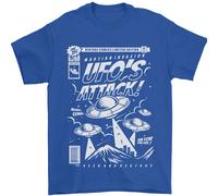 Attacco Degli UFO Alieni Dallo Spazio T-Shirt Uomo 100% Cotone