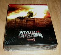 ATTACCO DEI GIGANTI 1ª STAGIONE COMPLETA NUOVO 3 BLU-RAY+LIBRO (NON APERTO) R2