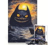 Attacco del mostro marino per adulti, puzzle da 1000 pezzi, gioco per allenare la mente, divertimento in famiglia, taglio di precisione, regalo adorabile (50x75cm)
