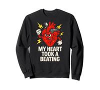 Attacco di Cuore Il Mio Cuore ha preso Un Colpo Fresco Mens Surgery Recov Felpa