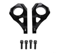 Attacco diretto da 31,8 mm per forcelle a doppia corona DH Mountain per bici per Surron per Light Bee Upgrade per lega di alluminio CNC 35 mm Rise Off Road Dirt per componenti bici nero (nero)