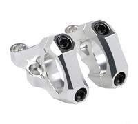 Attacco diretto da 31,8 mm per forcelle a doppia corona, riser in lega di alluminio CNC 6061 per mountain bike DH e Bee Off-Road (argento)