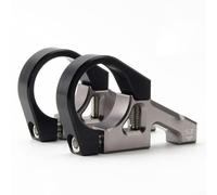 Attacco diretto in lega di alluminio per forcelle Dh Dual Crown da 35 mm MTB, parti di biciclette lavorate CNC con finitura anodizzata (nero-argento)