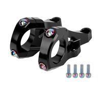 Attacco diretto per forcella a doppia corona per mountain bike DH con diametro del morsetto del manubrio da 31 8 mm e struttura in lega di alluminio 6061 (nero)